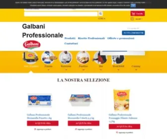 Galbaniprofessionale.it(Scopri i prodotti Galbani Professionale e le ricette per i menù da ristorazione) Screenshot
