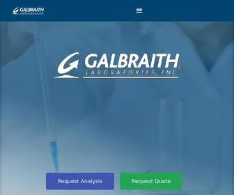 Galbraith.com(Analytical Testing Laboratory Since 1950) Screenshot