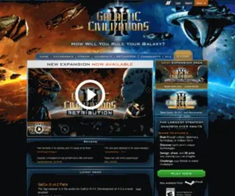 Galciv3.com(Galactic Civilizations III) Screenshot