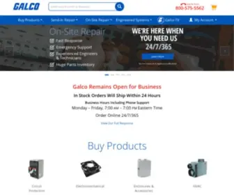 Galco.com(Industrial Electronic and Automation Online) Screenshot