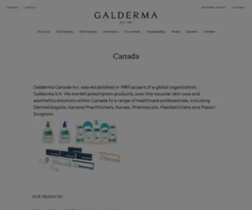 Galderma.ca(Galderma) Screenshot