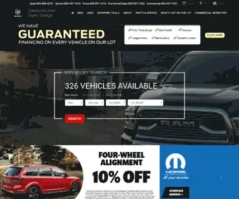 Galeanasvandykedodge.net(Galeana's Van Dyke Dodge) Screenshot