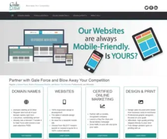 Galeforcewebpros.com(Texas Award) Screenshot