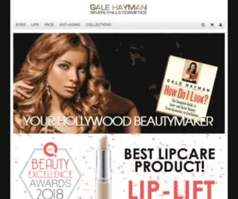 Galehayman.com(GALE HAYMAN BEVERLY HILLS COSMETICS) Screenshot