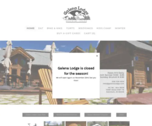 Galenalodge.com(Galena Lodge) Screenshot