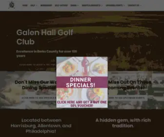 Galenhallgc.com(Wernersville, PA Golf) Screenshot