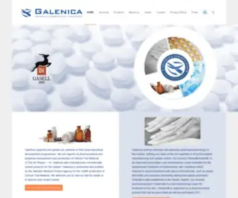 Galenica.se(Partner in pharmaceutical technology) Screenshot