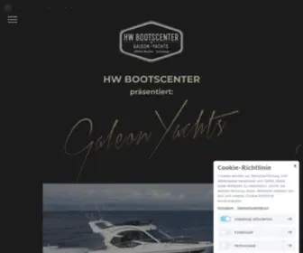 Galeonyachten.de(Galeon Yachts by HW Bootscenter) Screenshot