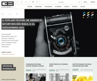 Galeriabielska.pl(Galeria Bielska BWA) Screenshot