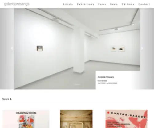 Galeriapresenca.pt(Galeria Presenca) Screenshot