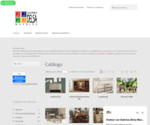 Galeriasdelsa.com(Galerías Delsa Muebles) Screenshot