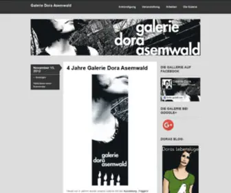 Galerie-Dora-Asemwald.de(Galerie Dora Asemwald) Screenshot