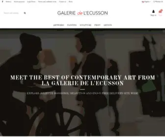 Galerie-Ecusson.com(Galerie de l'Ecusson) Screenshot