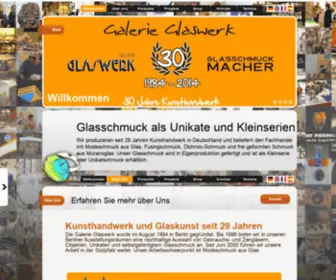 Galerie-Glaswerk.de(Glasbläser) Screenshot