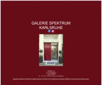 Galerie-Spektrum.de(Galerie Spektrum) Screenshot