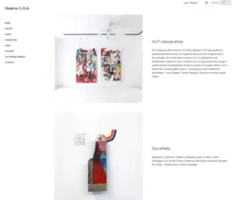 Galeriecoa.com(Galerie C.O.A) Screenshot