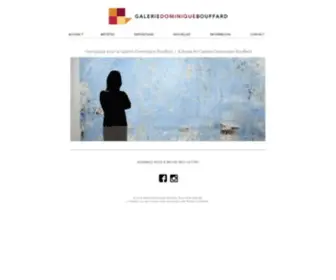 Galeriedominiquebouffard.com(Galerie Dominique Bouffard) Screenshot