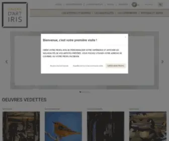 Galerieiris.com(Galerie Iris Bienvenue) Screenshot