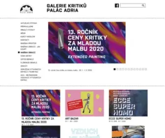 Galeriekritiku.cz(Aktuální výstava) Screenshot