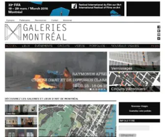 Galeriesmontreal.com(Montréal) Screenshot