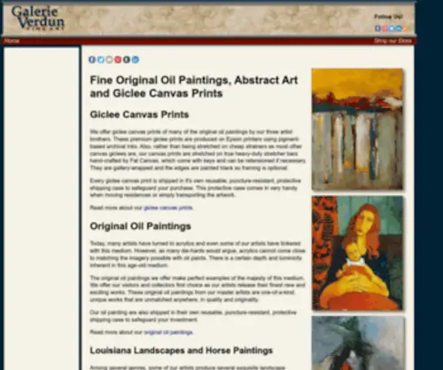 Galerieverdun.com(Oil Paintings) Screenshot