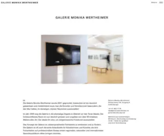 Galeriewertheimer.ch(Galerie Monika Wertheimer) Screenshot