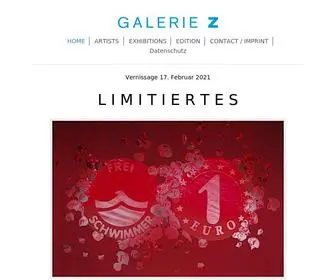 Galeriez.net(GALERIE Z CONTEMPORARY FINE ARTS STUTTGART) Screenshot