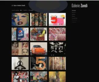 Galeriezandi.com(Galerie Zandi) Screenshot