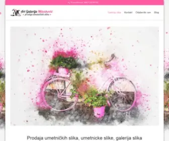 Galerijamilenkovic.com(Galerija slika Beograd) Screenshot