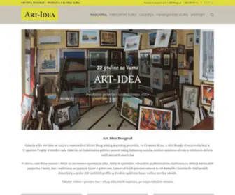 Galerijaslika.org(ART IDEA – Prodajna galerija slika Beograd) Screenshot