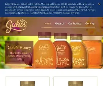 Galeshoney.co.uk(Gale’s) Screenshot