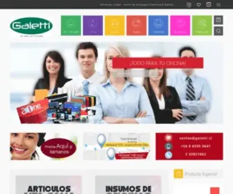 Galetti.cl(Venta de Insumos de tecnología) Screenshot