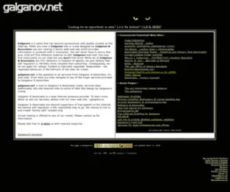 Galganov.net(Web site) Screenshot