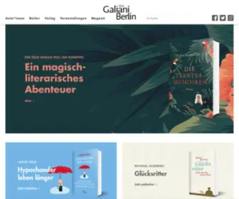 Galiani.de(Autoren und Bücher) Screenshot