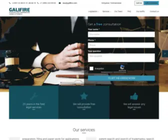 Galifire.com(Eurasian and Turkmenistan Patent and Trademark Attorneys) Screenshot