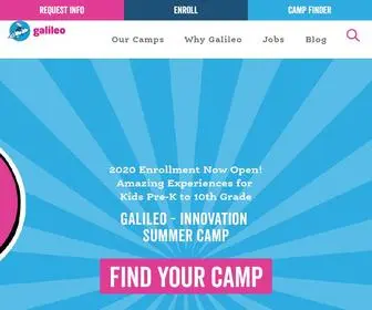 Galileo-Camps.com(Best Educational Summer Camps for Kids) Screenshot