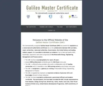 Galileocertificate.com(Galileo Master Certificate) Screenshot