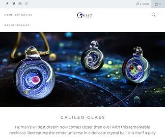 Galileoglass.com(Premium Galaxy Glass Jewelry) Screenshot