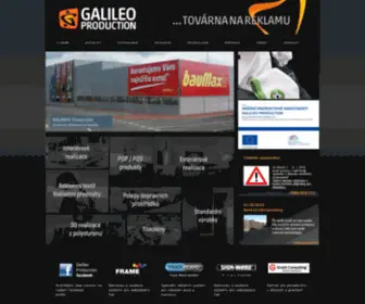 Galileoproduction.cz(Galileo Production) Screenshot