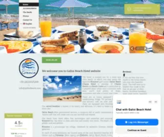 Galinibeach.com(Galini Beach Hotel) Screenshot