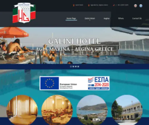 Galinihotelaegina.com(Galini Hotel) Screenshot