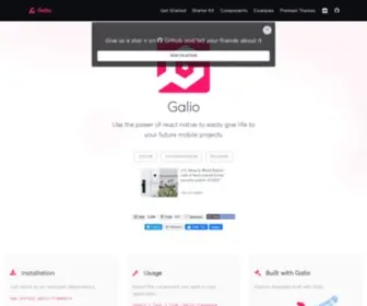 Galio.io(Galio Framework) Screenshot