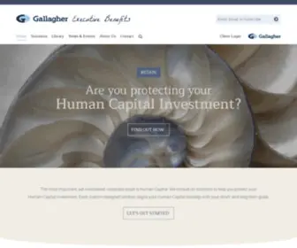 Gallagherexecben.com(Gallagher Executive Benefits) Screenshot