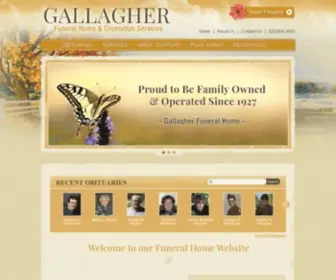 Gallagherfuneralhome.net(Gallagher Funeral Home & Cremation) Screenshot