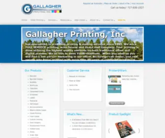 Gallagherprint.com(Gallagher Printing) Screenshot