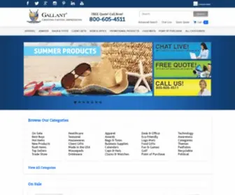 Gallantgifts.com(Gallant Promotional Products) Screenshot