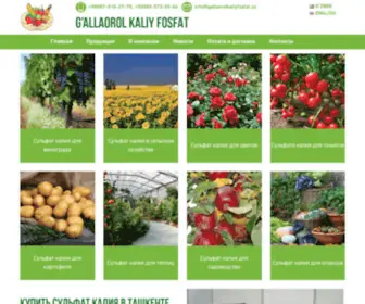 Gallaorolkaliyfosfat.uz(Купить сульфат калия в Ташкенте) Screenshot