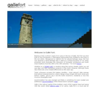Gallefortguide.com(Galle Fort home) Screenshot