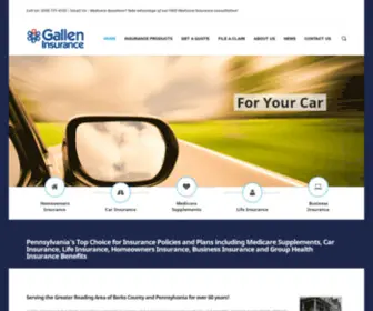 Galleninsurance.com(Homeowners, Auto, & Life Insurance) Screenshot