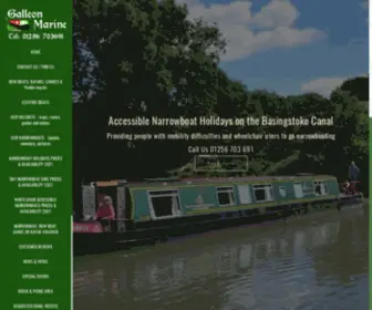 Galleonmarine.co.uk(Narrowboat Holidays and Short Breaks) Screenshot